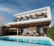 Новый дом с террасой в Полопе, 2-3 спальни, Коста Бланка