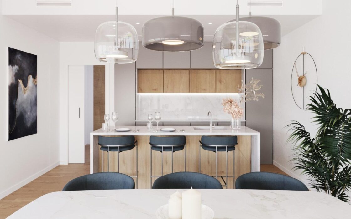 Новый дом с террасой в Полопе, 2-3 спальни, Коста Бланка