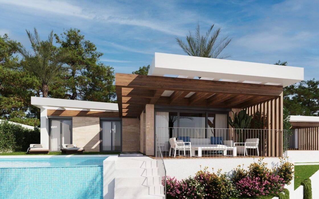 Нові будинки з терасою в Полопі, 2-3 спальні, Коста Бланка