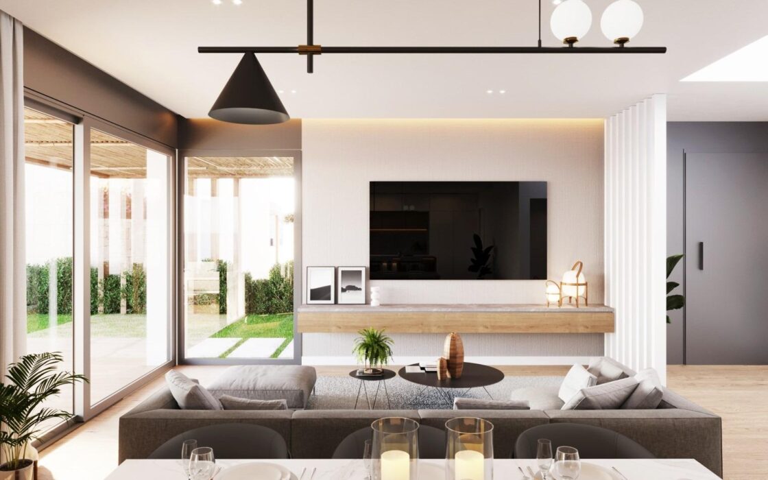 Нові будинки з терасою в Полопі, 2-3 спальні, Коста Бланка