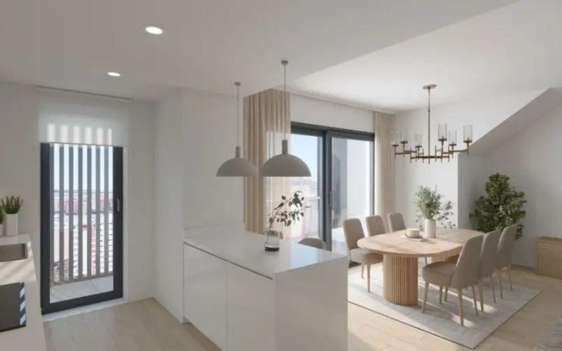 Апартаменты в Аликанте 100 кв.м с террасой и бассейном