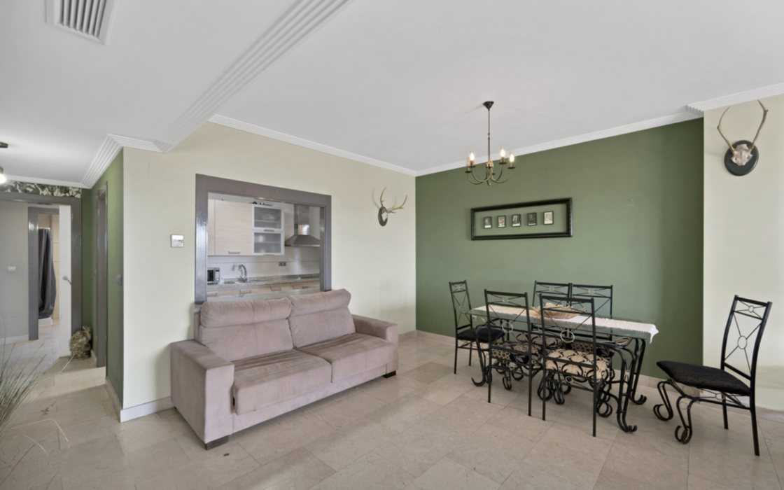 Просторная квартира 3+2 в Эстепоне с террасой у моря