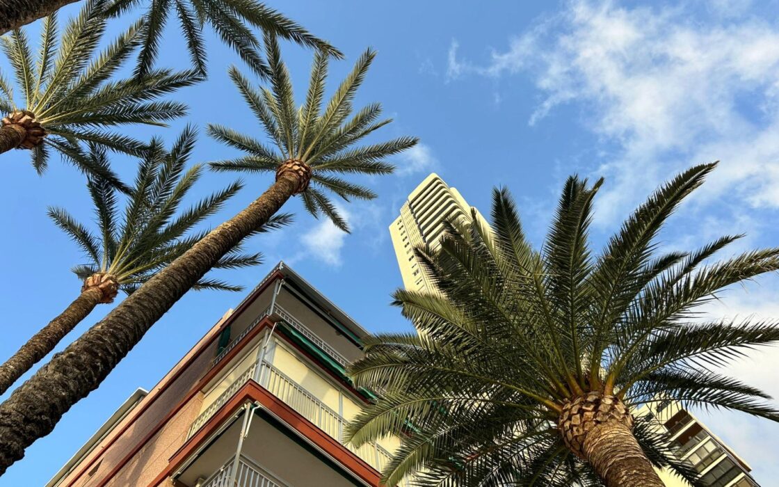 Светлая квартира у моря в Бенидорме 90 кв.м с террасой