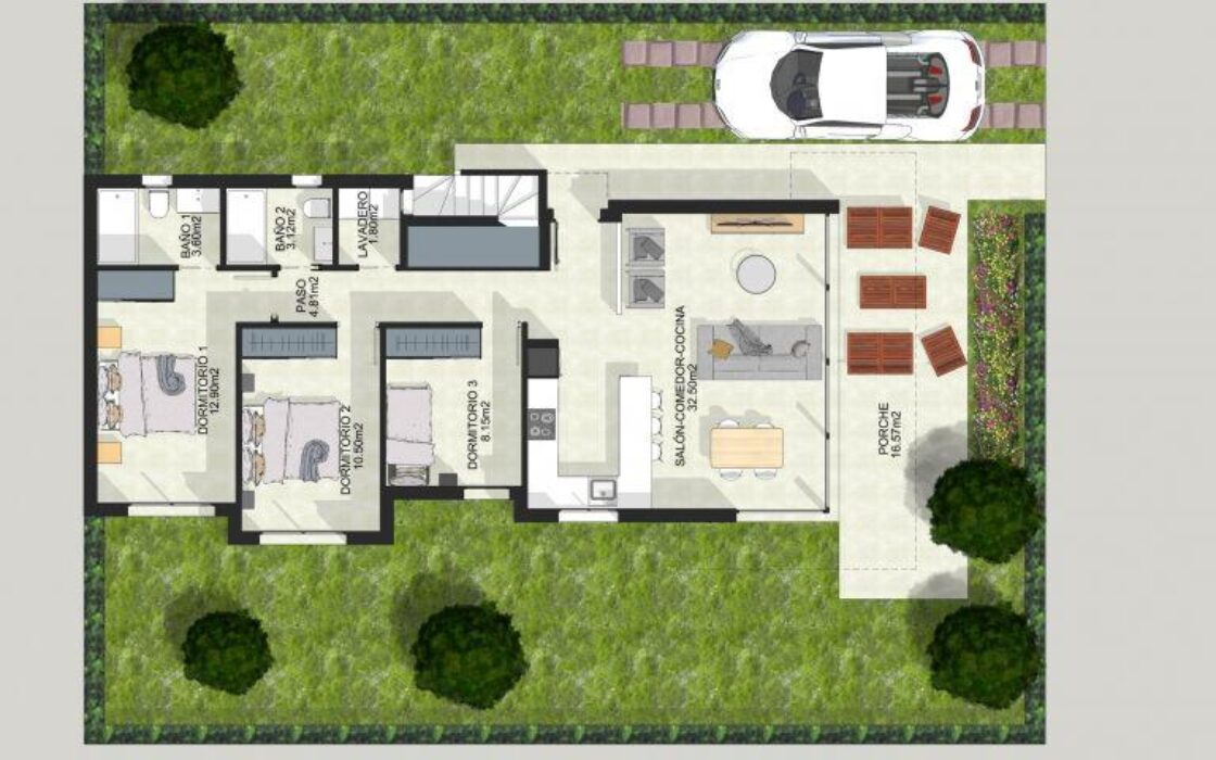 Вілла з 3 спальнями в Аламе біля поля для гольфу