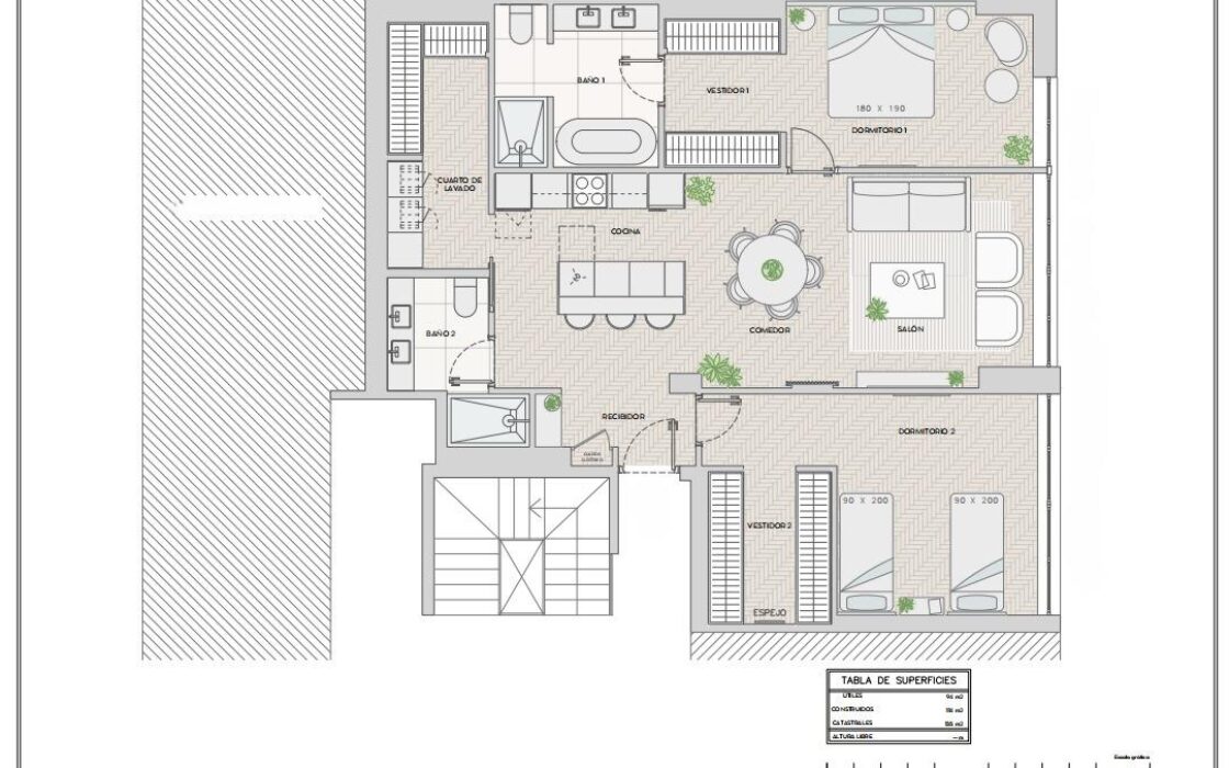 Апартаменты 135 кв.м в Мадриде, район Salamanca