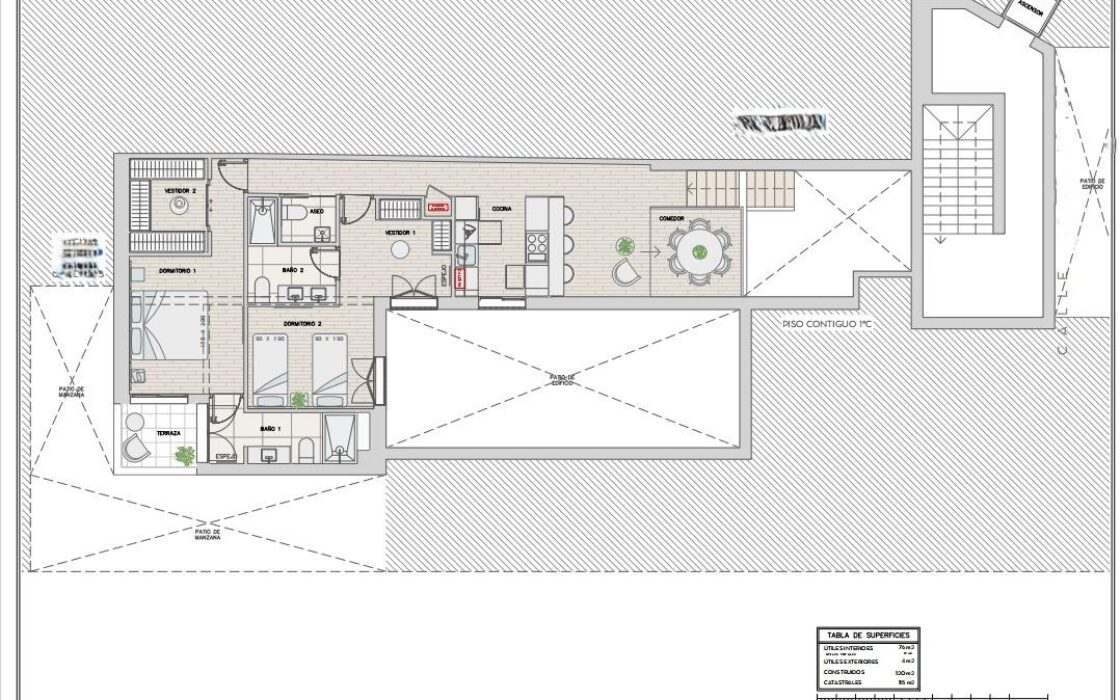 Апартаменты 120 кв.м в Мадриде, район Salamanca, с террасой