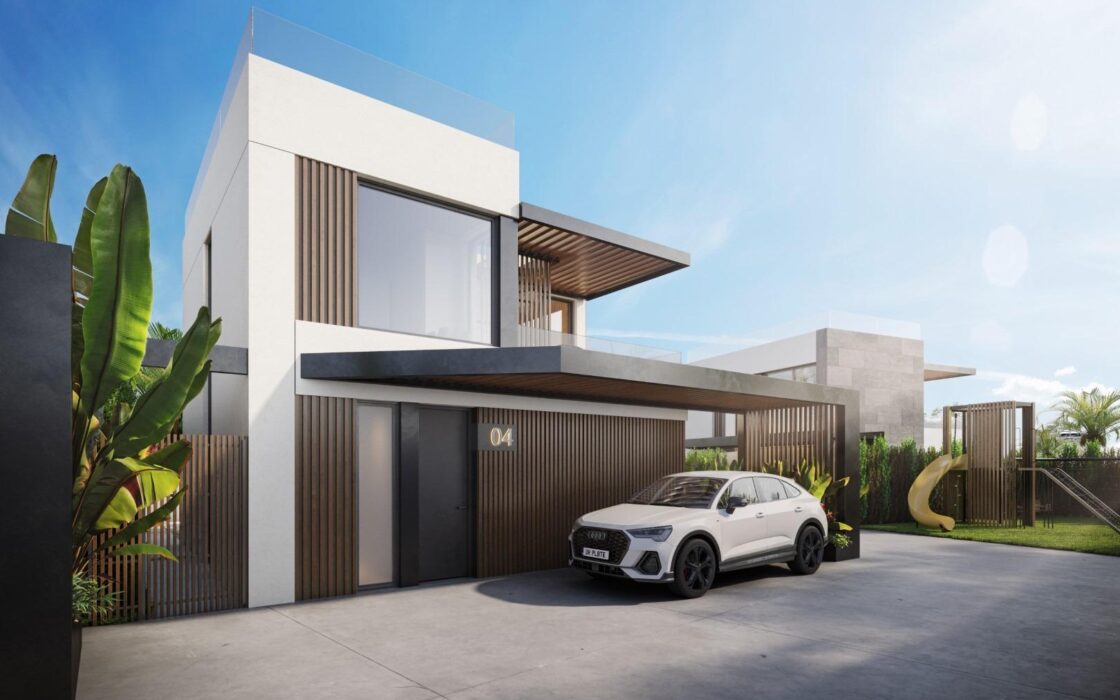 Новые виллы с бассейном в Ла Нусии, 3 спальни, 120 кв.м