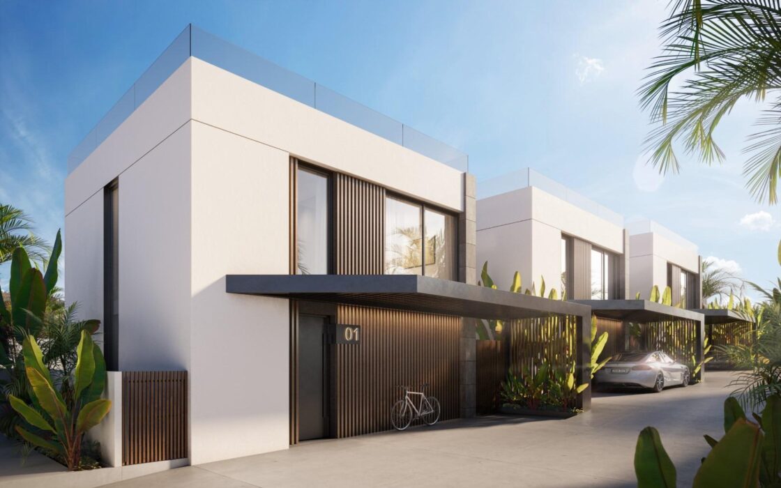 Новые виллы с бассейном в Ла Нусии, 3 спальни, 120 кв.м