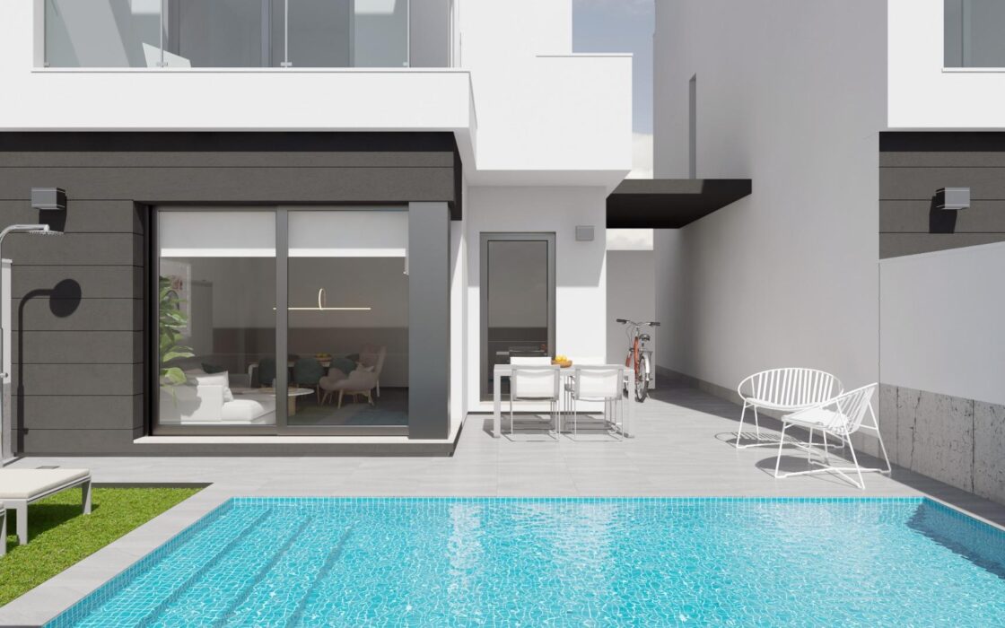 Вілла в Сантьяго-де-ла-Рибера 109 кв.м біля моря з басейном