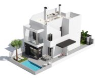 Вілла в Сантьяго-де-ла-Рибера 109 кв.м біля моря з басейном