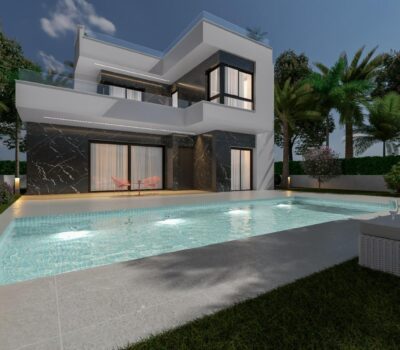 Вілли з терасою в Рохалесі, 140 кв.м – новобудова біля моря