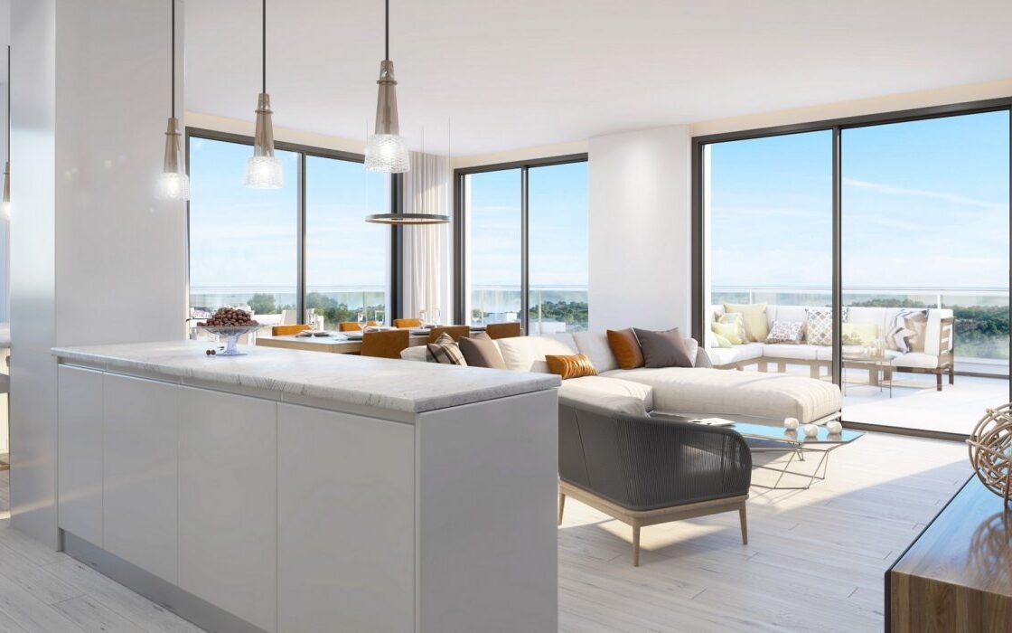 Новий житловий будинок в Playa Flamenca біля моря, 3 кімнати, 100 кв.м.