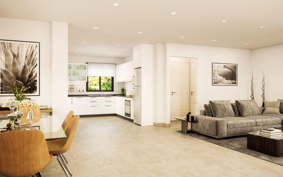 Новые дома с частным бассейном в Ла-Марина у моря