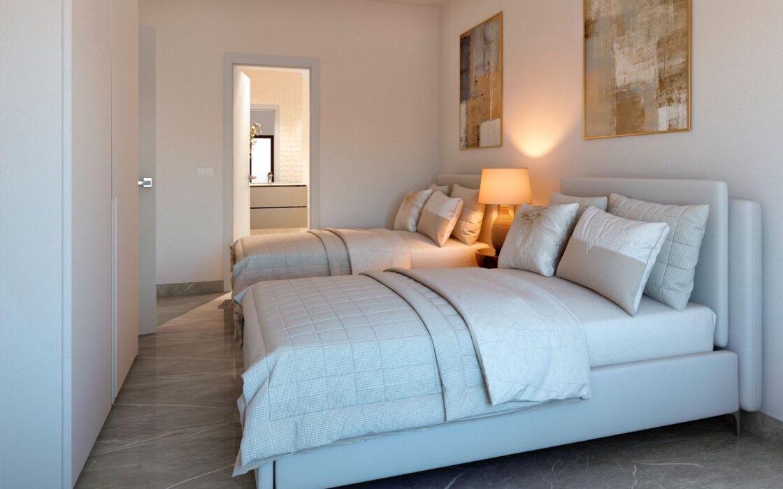 Нові будинки в Ла-Марина з басейном за 500 м від пляжу