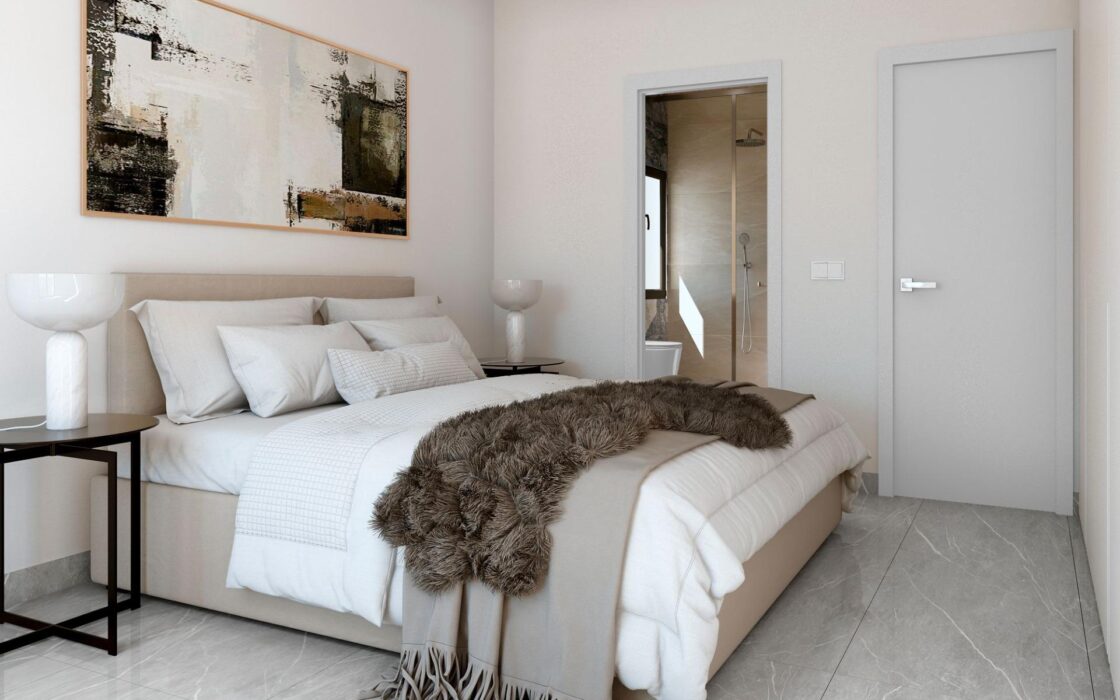 Нові будинки в Ла-Марина з басейном за 500 м від пляжу