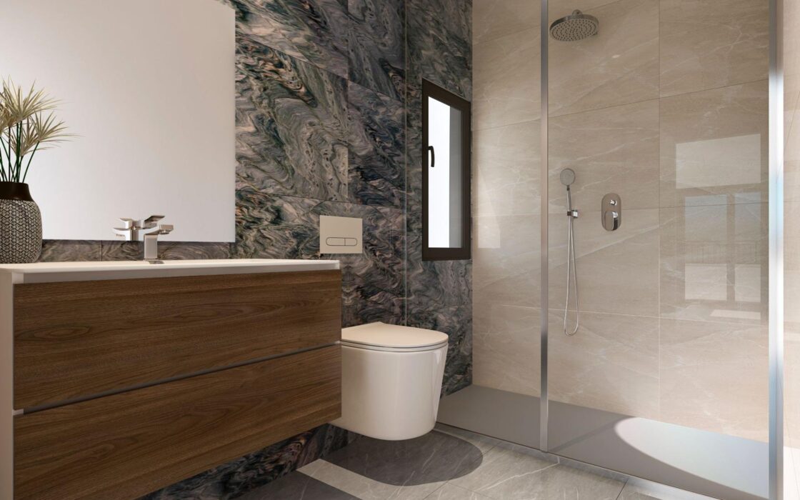 Нові будинки в Ла-Марина з басейном за 500 м від пляжу