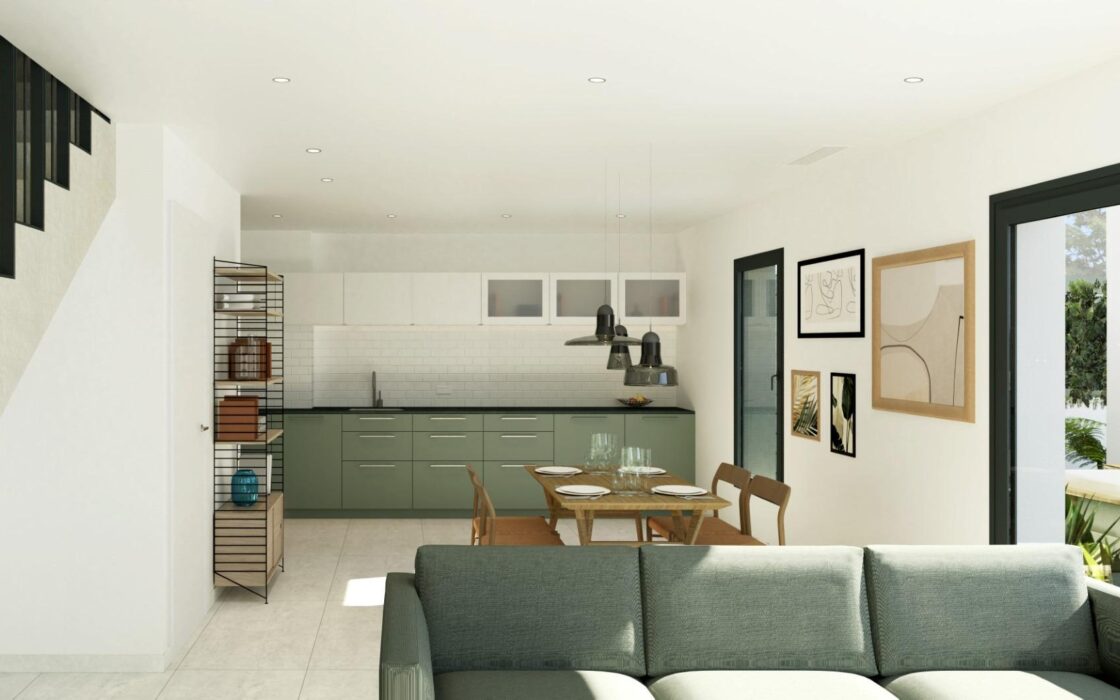 Двоквартирний будинок 93 кв.м з басейном в Гран-Алаканте