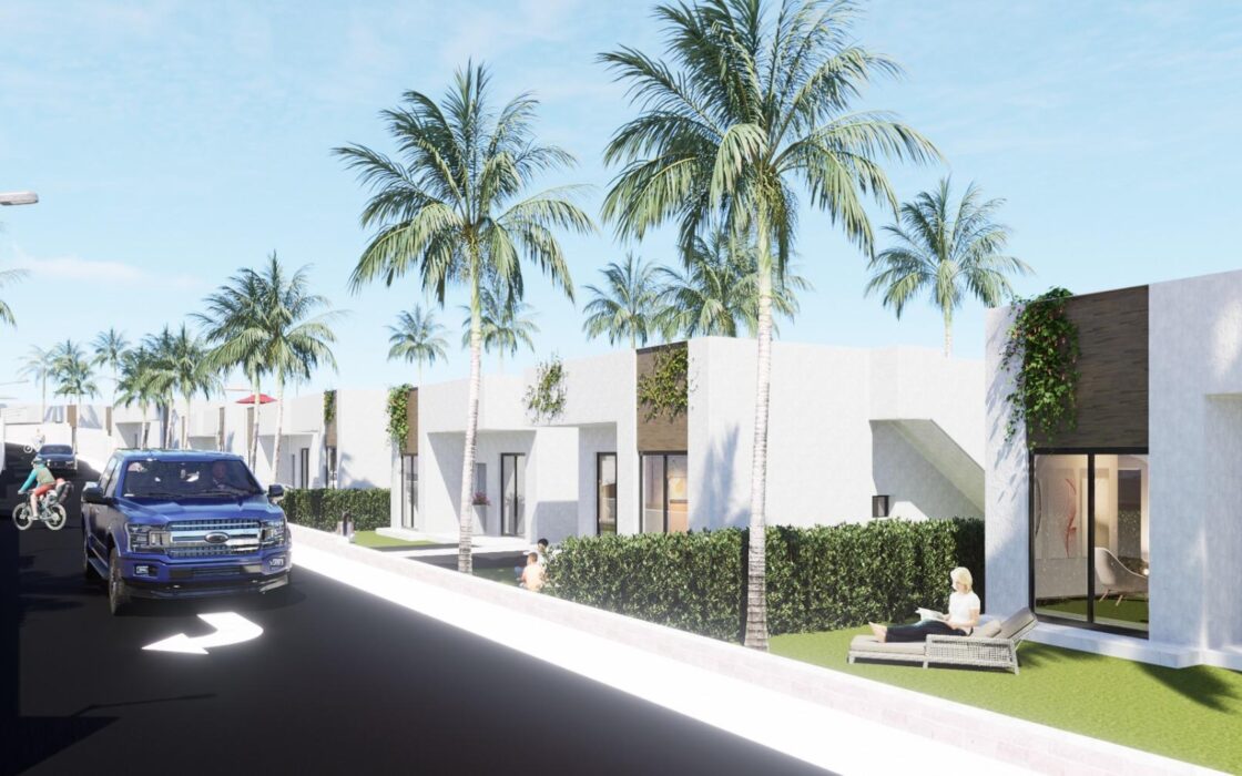 Новые виллы в Альгорфе с террасой и частным бассейном