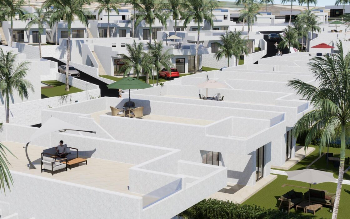 Новые виллы в Альгорфе с террасой и частным бассейном