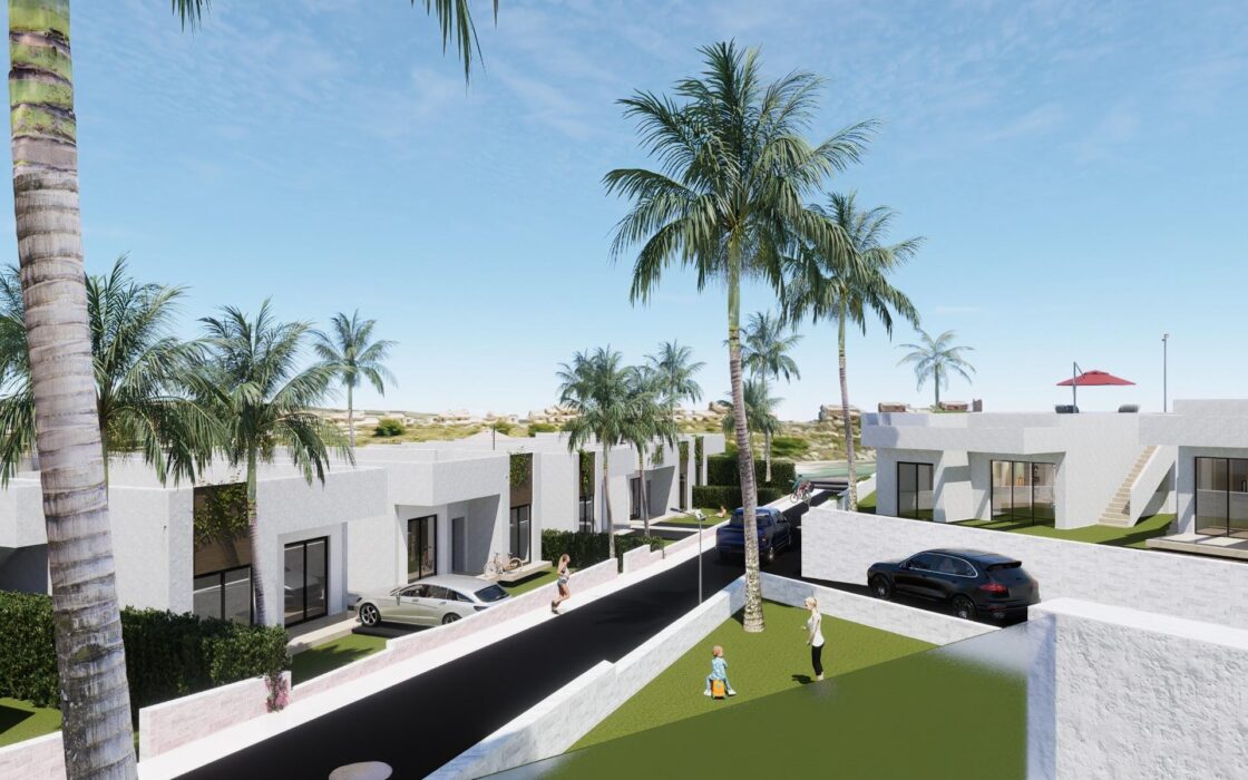 Новые виллы в Альгорфе с террасой и частным бассейном