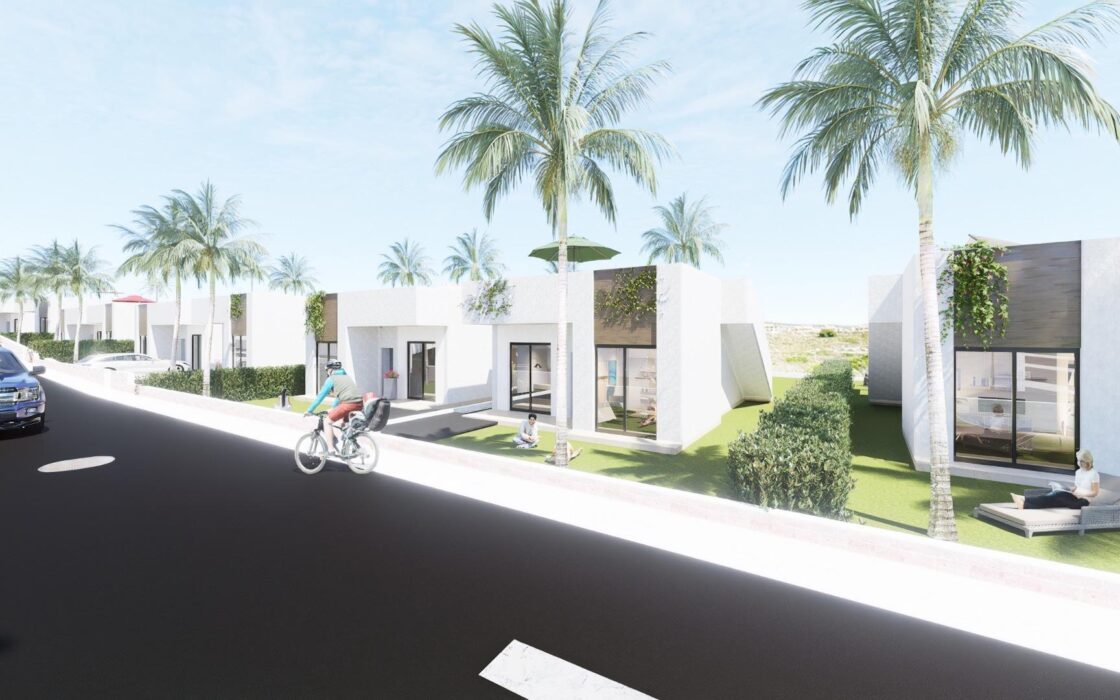 Новые виллы в Альгорфе с террасой и частным бассейном