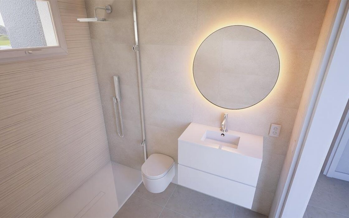 Квартира 3-4 спальни в Кальпе з панорамним видом на море