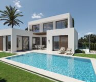 Виллы в Альфас-дель-Пи с бассейном и террасами 227 кв.м