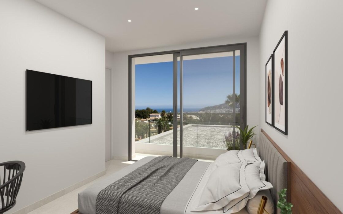 Виллы в Альфас-дель-Пи с бассейном и террасами 227 кв.м