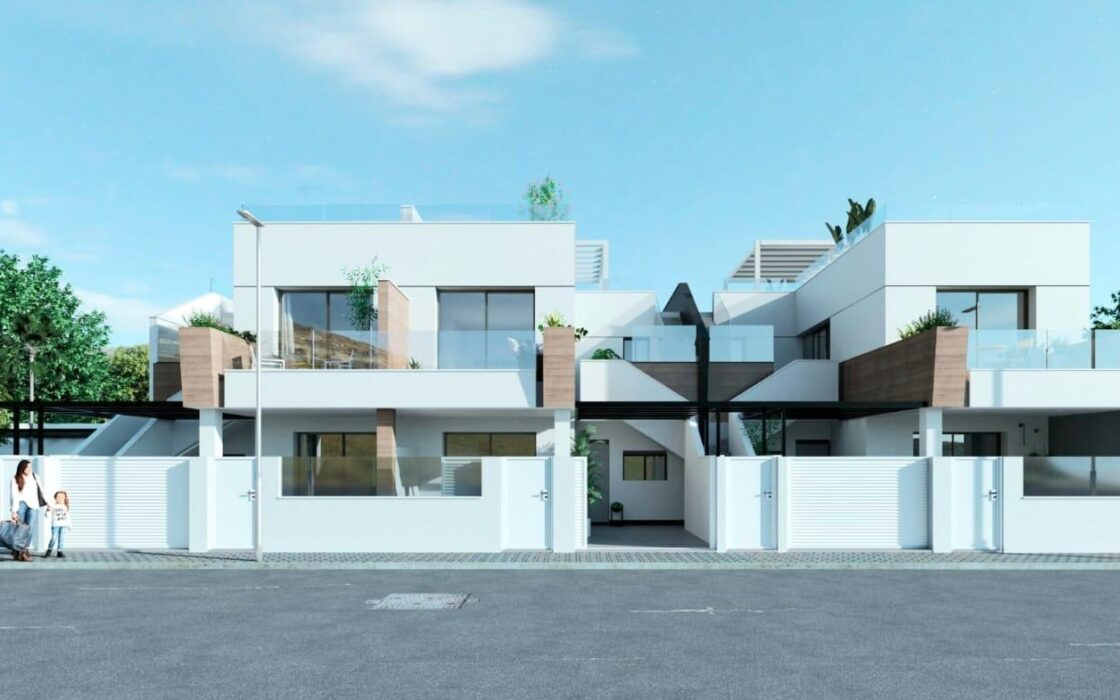 Новые виллы с 3 спальнями в Сан-Педро-дель-Пинатар 130 кв.м