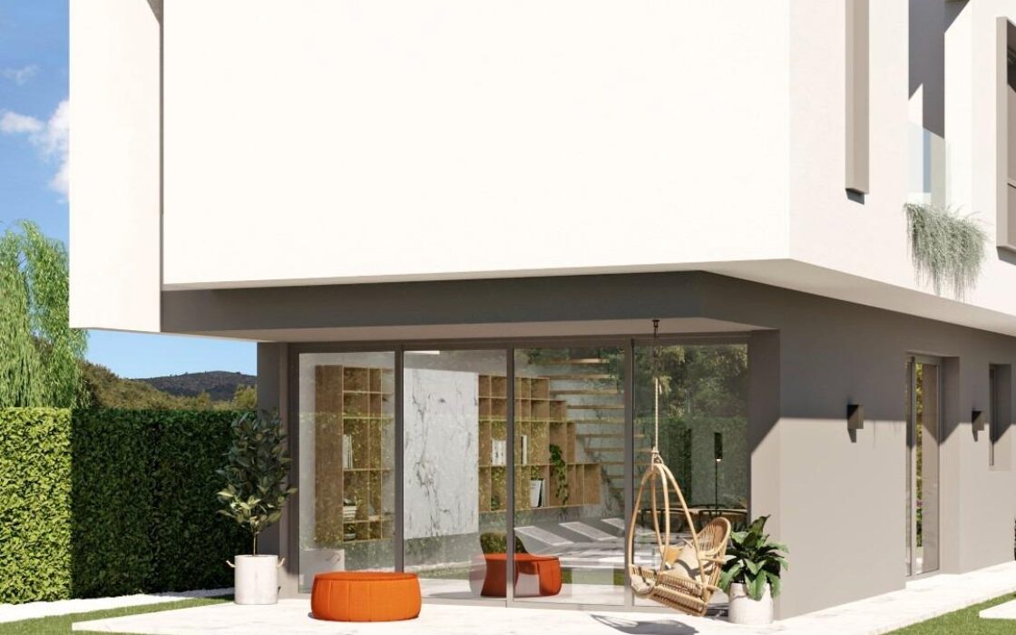 Отдельные дома с бассейном и садом в Сан-Хуан-де-Аликанте