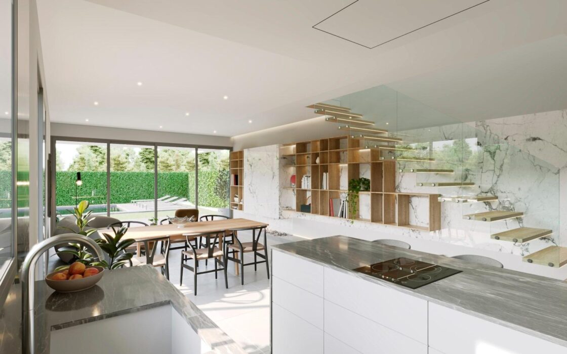 Отдельные дома с бассейном и садом в Сан-Хуан-де-Аликанте