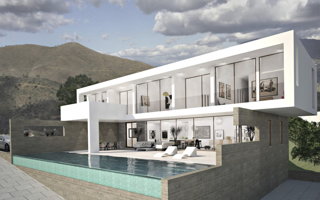 Вилла с террасой и видом на море в Марбелье 494 кв.м.