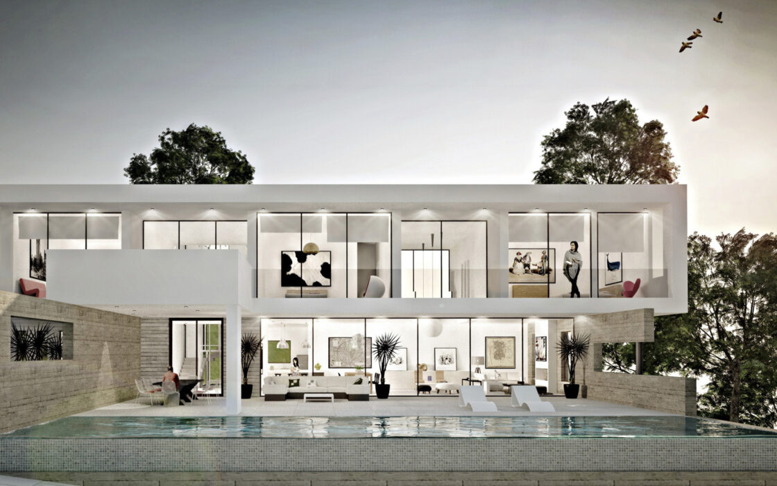 Вилла с террасой и видом на море в Марбелье 494 кв.м.