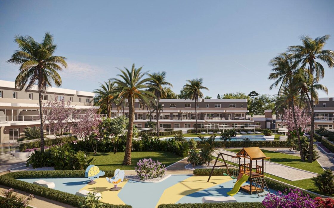 Новые апартаменты с террасой в Аленда Гольф 99 кв.м