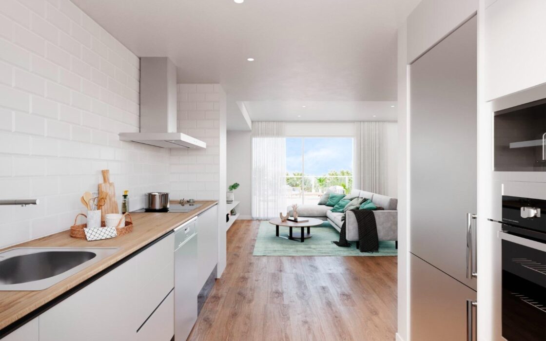 Новые апартаменты с террасой в Аленда Гольф 99 кв.м