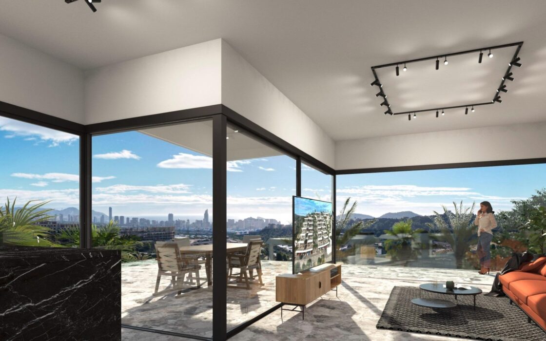 Новые виллы с видом на море в Балкон де Финестрат 322 кв.м.