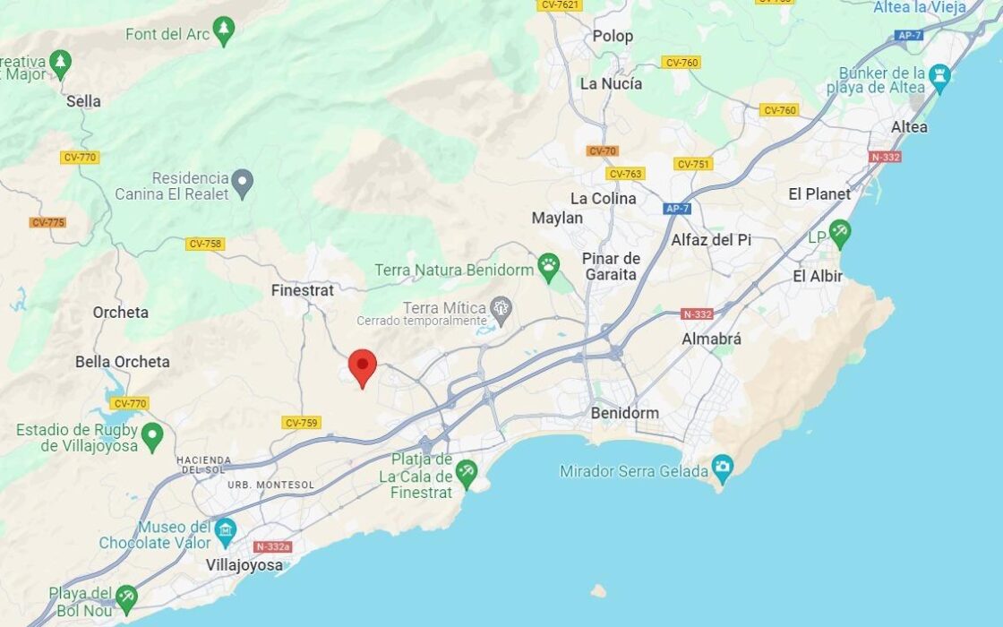 Новые виллы с видом на море в Балкон де Финестрат 322 кв.м.