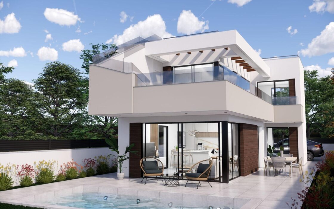 Вилла в Пилар де ла Орадада 4 спальни с террасой 79 кв.м