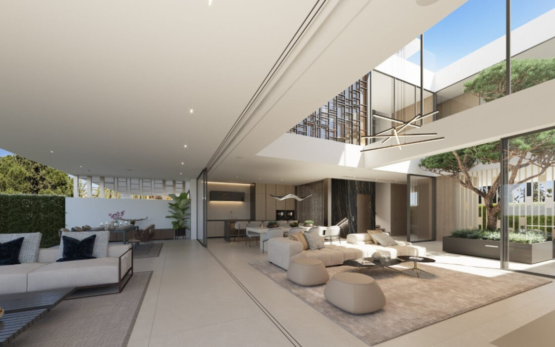 Вилла с террасой и видом на море в Пуэрто-Банусе 445 кв.м