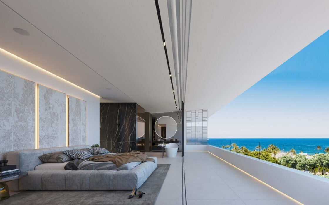 Вилла с террасой и видом на море в Пуэрто-Банусе 445 кв.м