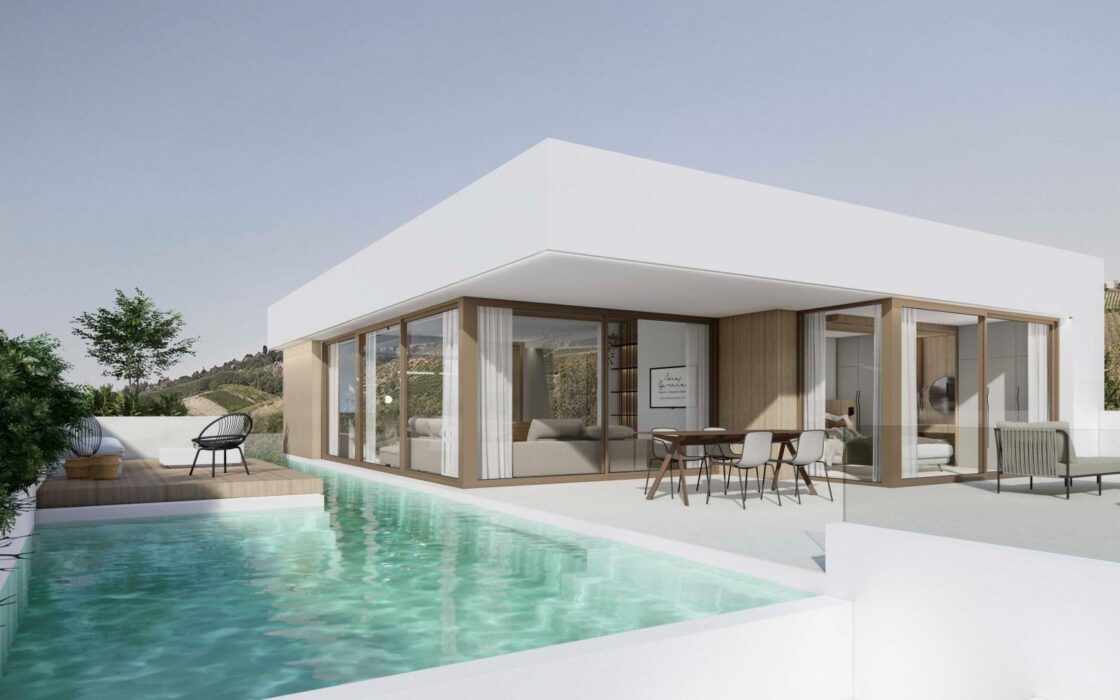 Вілли з видом на море у Фінестраті, 3 спальні, новий комплекс