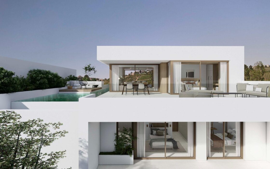 Вілли з видом на море у Фінестраті, 3 спальні, новий комплекс