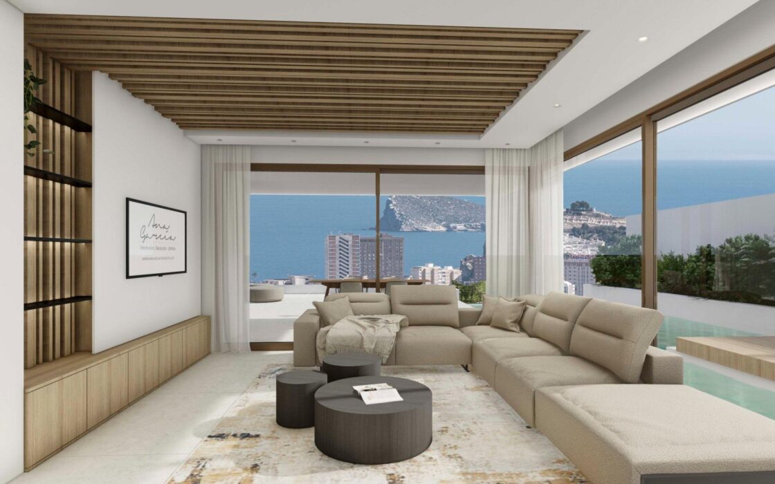 Вілли з видом на море у Фінестраті, 3 спальні, новий комплекс