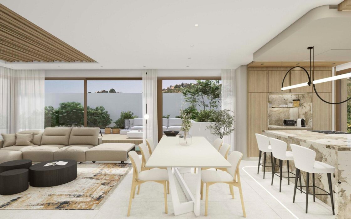 Вілли з видом на море у Фінестраті, 3 спальні, новий комплекс