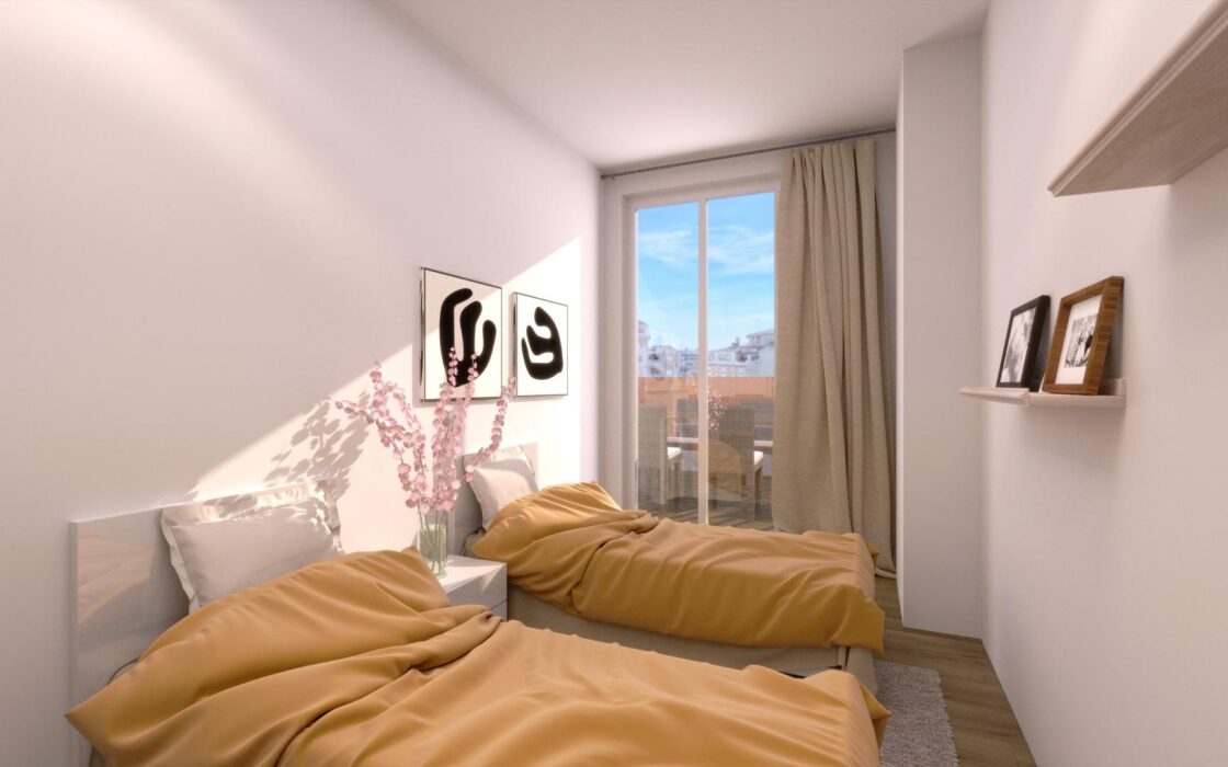 Апартаменти в Аліканте 67 кв.м з терасою та басейном