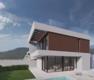 Отдельная вилла с бассейном в Финестрате 141 кв.м у гольфа