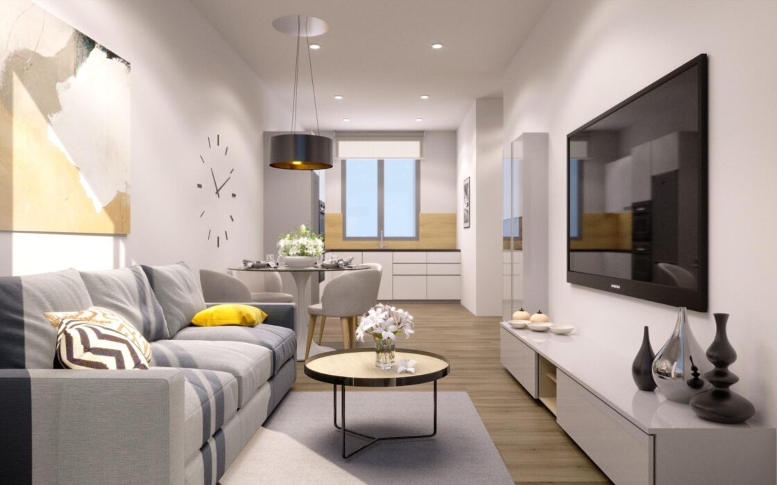 Апартаменты 67.7 кв.м с террасой в Аликанте у моря