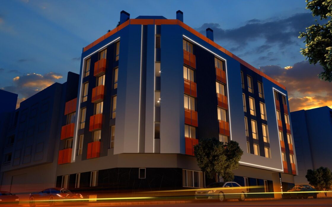 Апартаменты 67.7 кв.м с террасой в Аликанте у моря