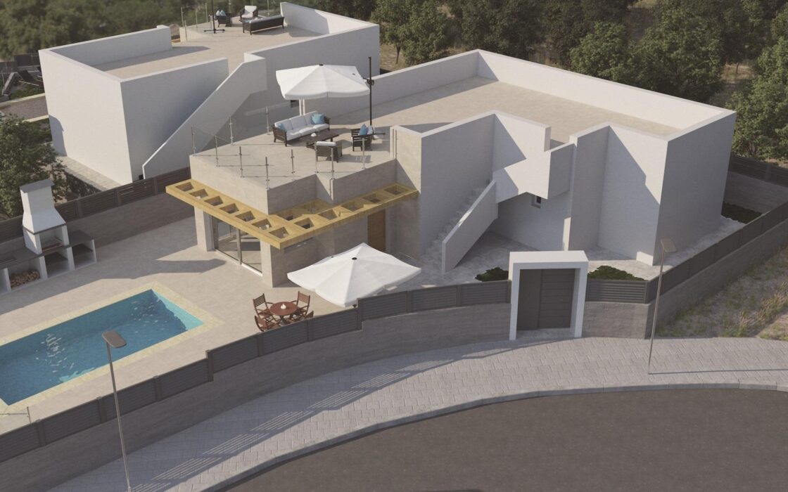 Вілла з басейном в Полоп де ла Марина 107 кв.м біля моря