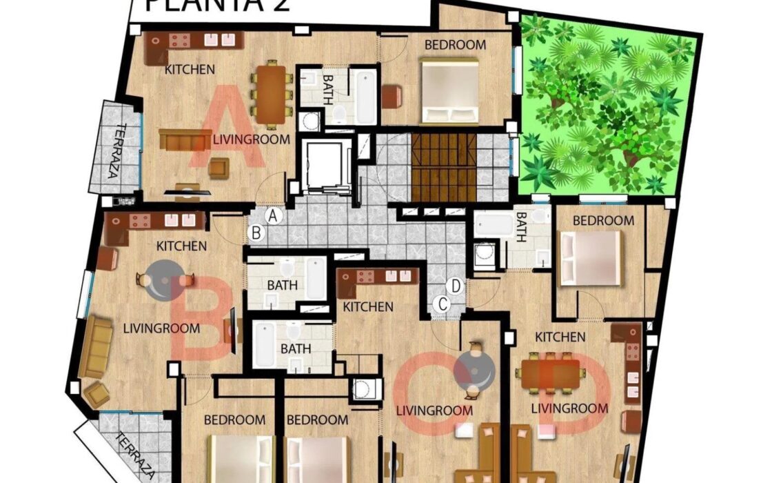 Нова квартира в Аліканте з терасою 53 кв.м в Каролінас Бахас